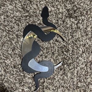 Black and Silver Snake Wall Decor